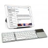 Tastatur typerCLAW BS120 HDWR / kabellose und faltbare Computertastatur mit Touchpad / Bluetooth