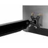 Schwarze Monitor Halterung, Tragarm für 2 Monitore, Tischhalterung bis 32 Zoll HDWR SolidHand-CS02U