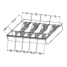 Kassenschublade mit 5 Münzfächern und 4 Scheinfächern, Kasse für Gastronomie und Einzelhandel HDWR HD-KER33