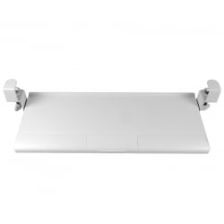 Weiße Tastaturablage HDWR SolidHand-KT08W aus leichtem Winkel