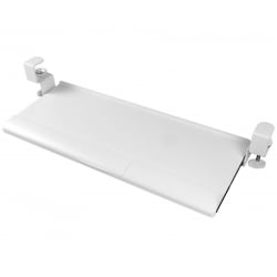 Seitenansicht der weißen Tastaturablage HDWR SolidHand-KT08W