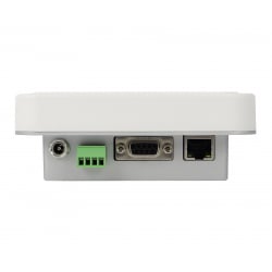 Gerät HD-RD06-UHF mit sichtbar integrierten Kommunikationsanschlüssen – RJ45, RS232 und DC