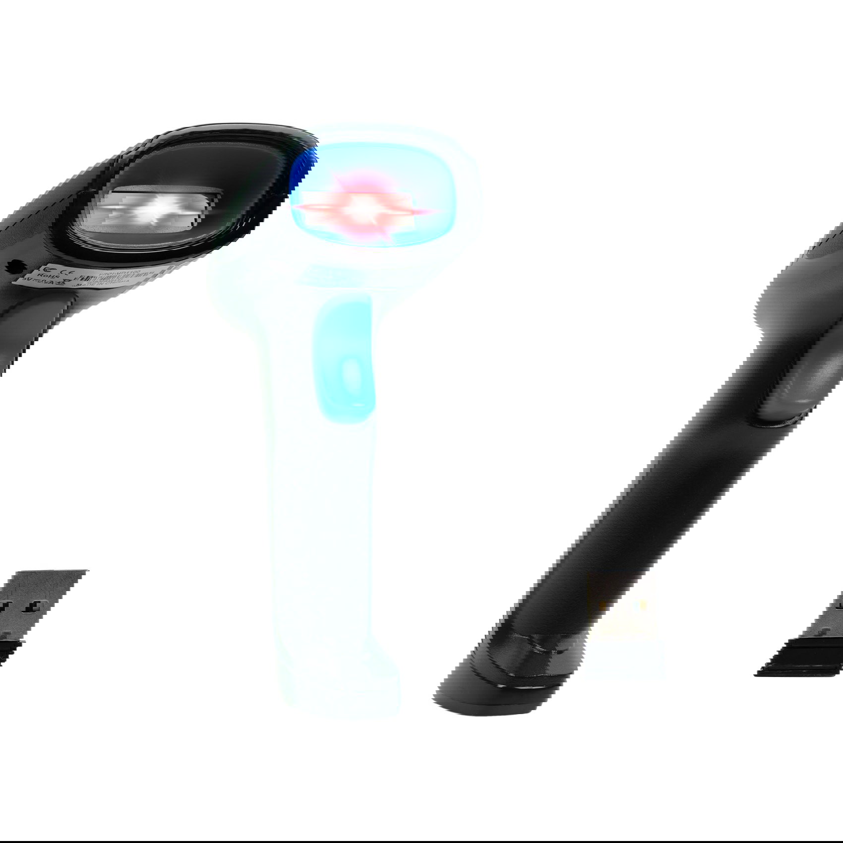 Kabelloser Barcodescanner HD1100 mit USB-Empfänger und aktivem Ziellicht