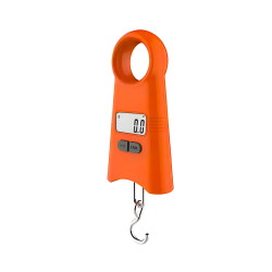 Kompakte Taschenwaage wagPRO-H50F – Ansicht von vorne mit Stahlhaken