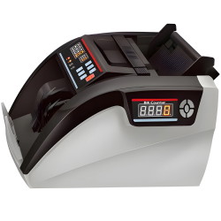 Geldzähler FiscalFlow-3010 – Seitenansicht mit LCD-Anzeige