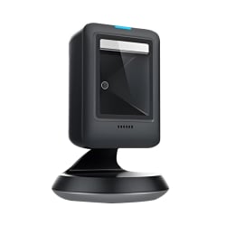 HD-S63 Scanner – Frontansicht mit aktivierter blauer Statusanzeige