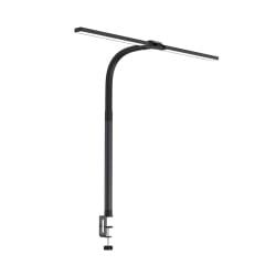 Moderne Schreibtischlampe LumixDesk-12 – Rückansicht mit Halterung