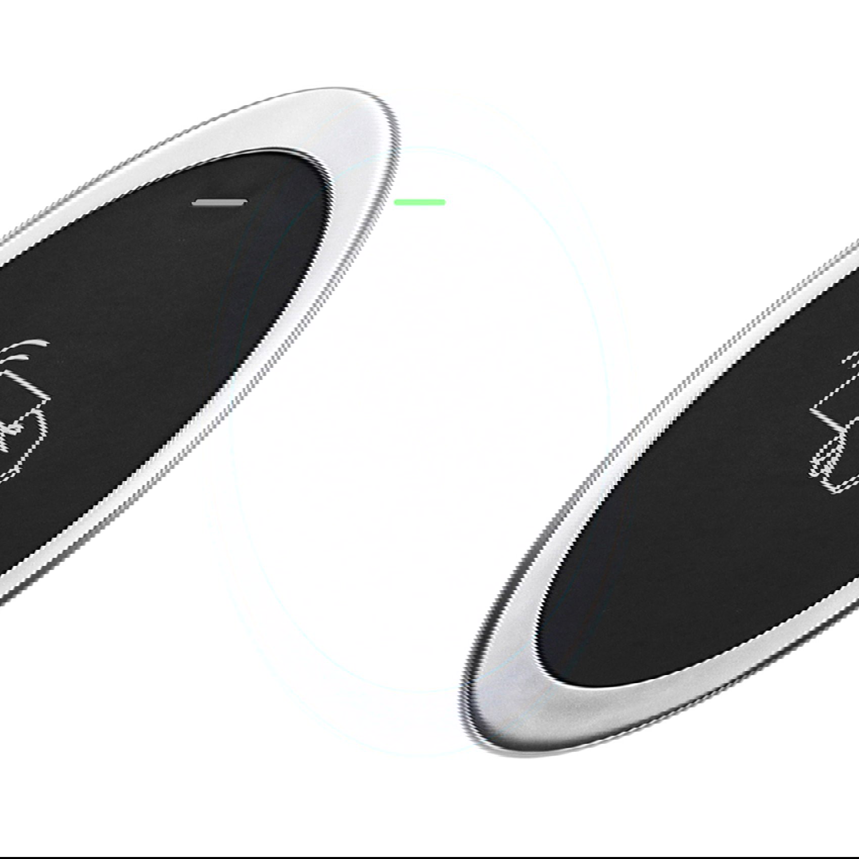 Ovaler RFID-Kartenleser SecureEntry-CR40 Frontansicht mit LED-Statusanzeige