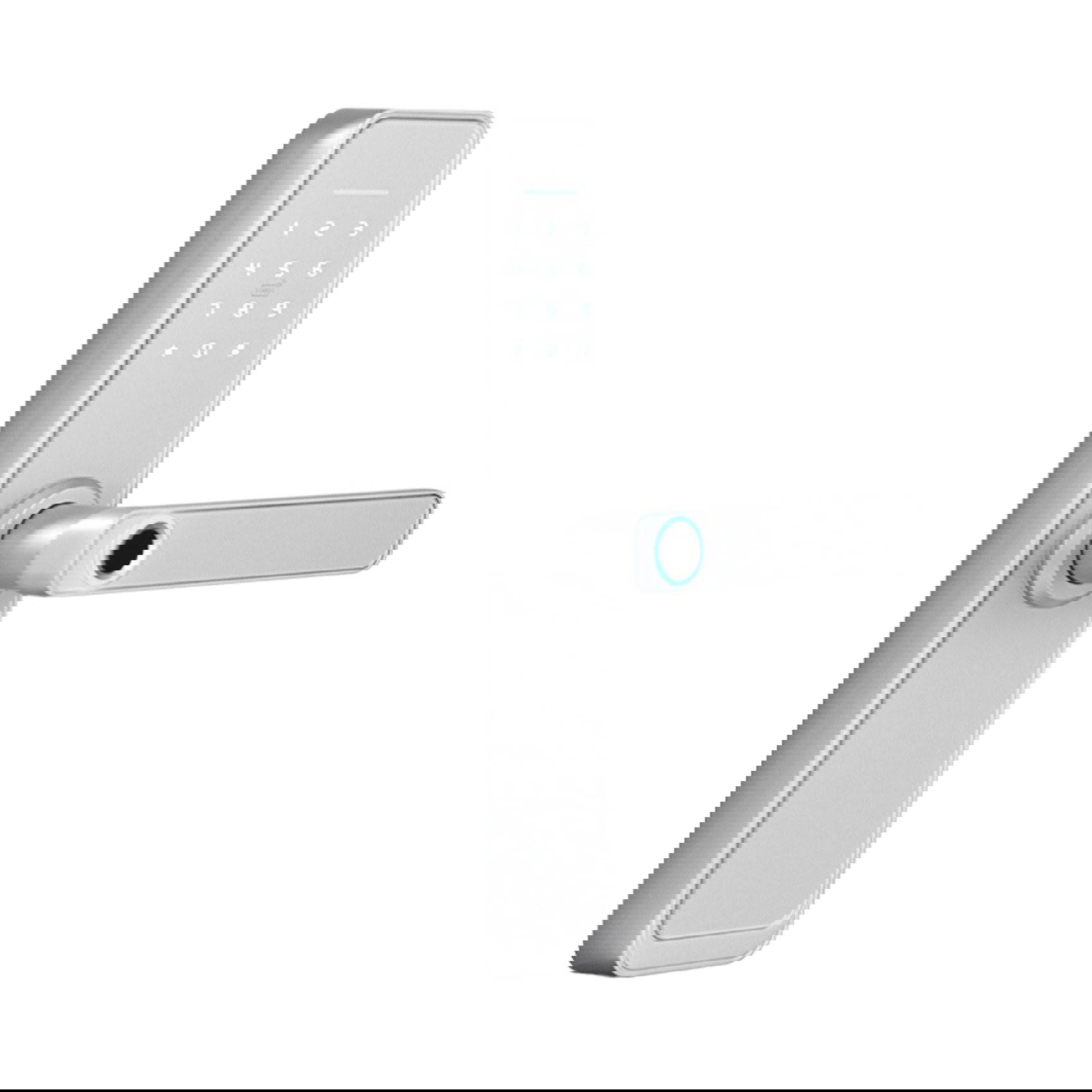 Vorderes Bedienfeld des elektronischen Türschlosses SecureEntry-HL200 mit beleuchteter Touch-Tastatur
