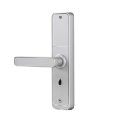 Vorderseite des Türgriffs SecureEntry-HL200 mit modernem Aluminiumdesign