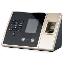 Arbeitszeiterfassung FAR02 mit Fingerabdrucksensor und PIN-Eingabe – biometrisches Terminal von vorne