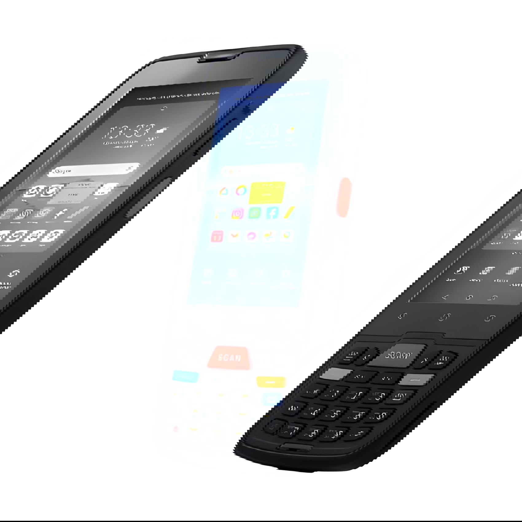 Lagerterminal mit QR-Scanner, Dockingstation, Android 9, WLAN- und Bluetooth-Kommunikation AndroSavvy-110D